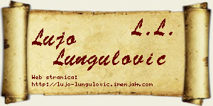 Lujo Lungulović vizit kartica